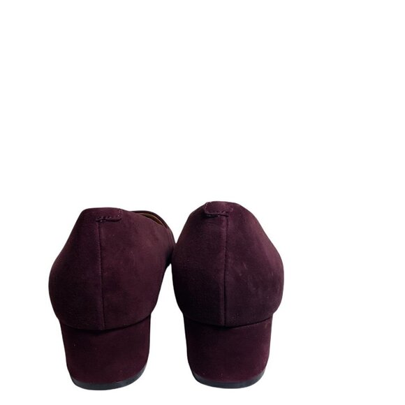 Alfani Womens Purple Suede Almond Toe Slip On Block Heels Career Shoes Size 6 M - Picture 5 of 9